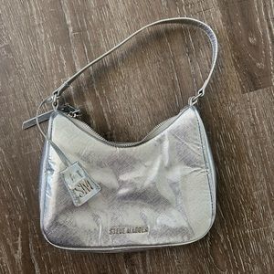 Steve Madden Silver Shoulder Bag